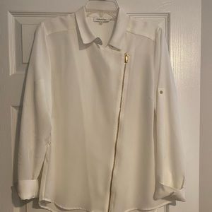 Calvin Klein sheer blouse